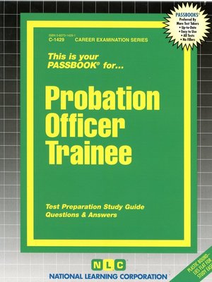 cover image of Probation Officer Trainee